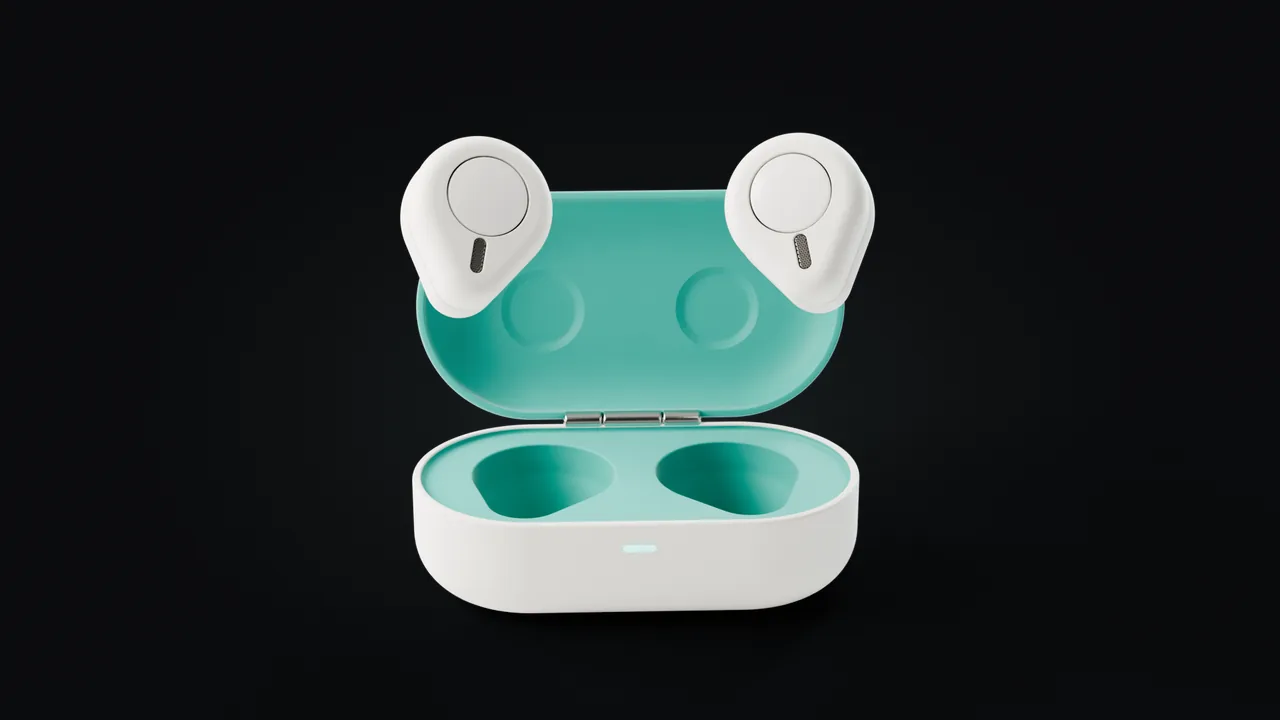 Product Videos: Merrow Still earbuds, rendered in 3D